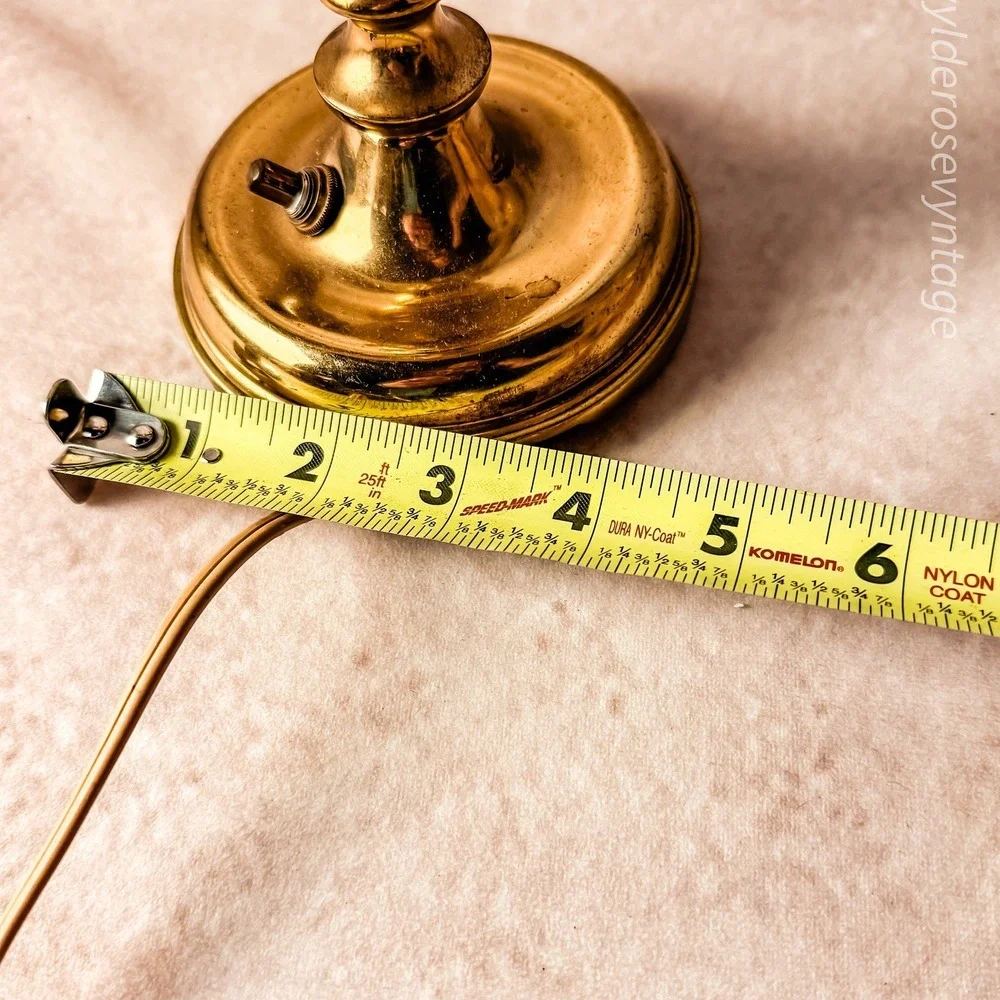 Brass and Crystal Prism Lamp